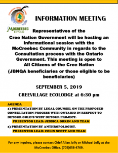 Cree Nation Government Information Meeting